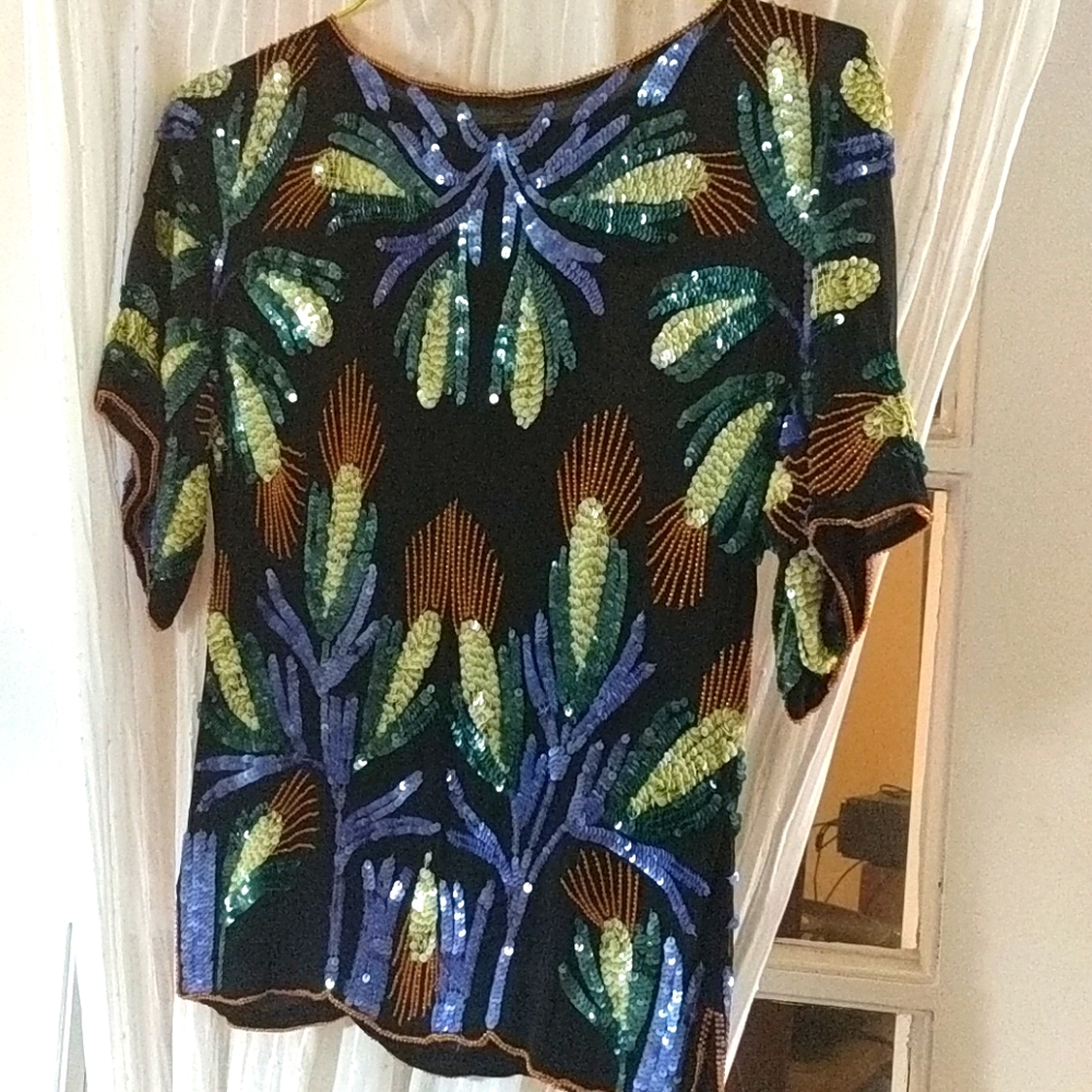 Sequined vintage top